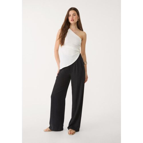 Top asymétrique à boucle Écru XS - Stradivarius - Modalova