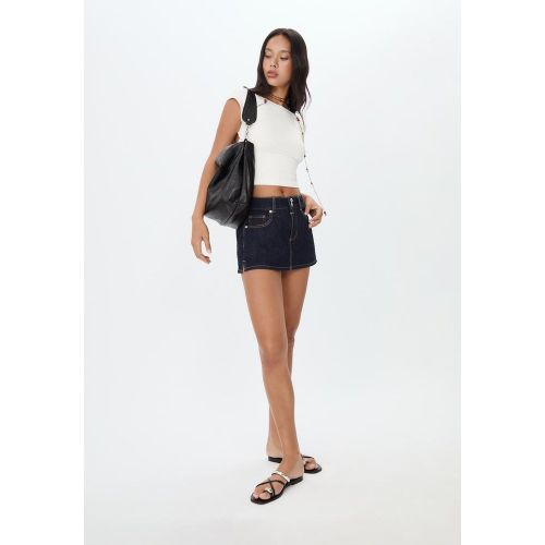 T-shirt dos nu Écru XS - Stradivarius - Modalova