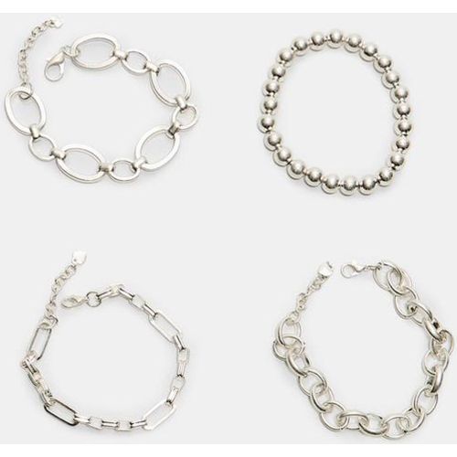 Ensemble de 4 bracelets chaîne OS - Stradivarius - Modalova