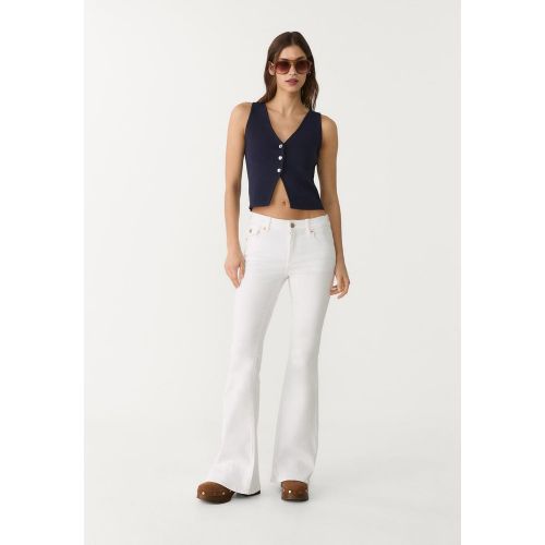 D04 Jean flare taille basse 32 - Stradivarius - Modalova