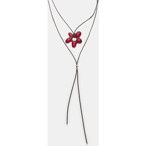 Collier cordon fleur OS - Stradivarius - Modalova