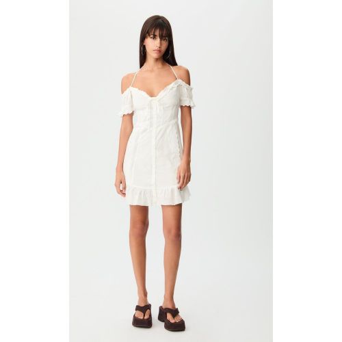 Robe fluide courte brodée XS - Stradivarius - Modalova