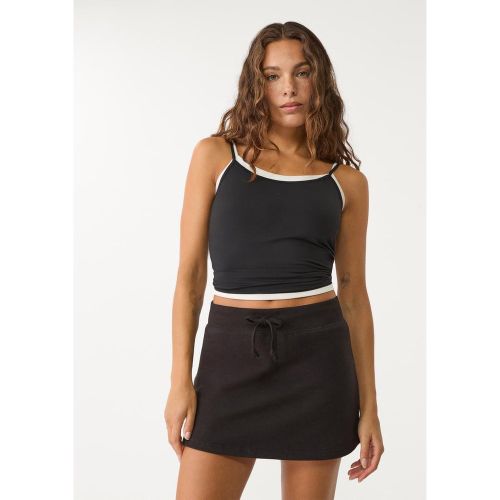 Jupe-short en molleton avec cordons XS - Stradivarius - Modalova
