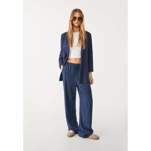 Blazer ouvert avec lin XS - Stradivarius - Modalova