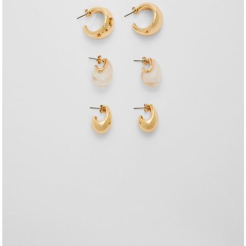 Lot de 3 boucles d'oreilles mini volume OS - Stradivarius - Modalova