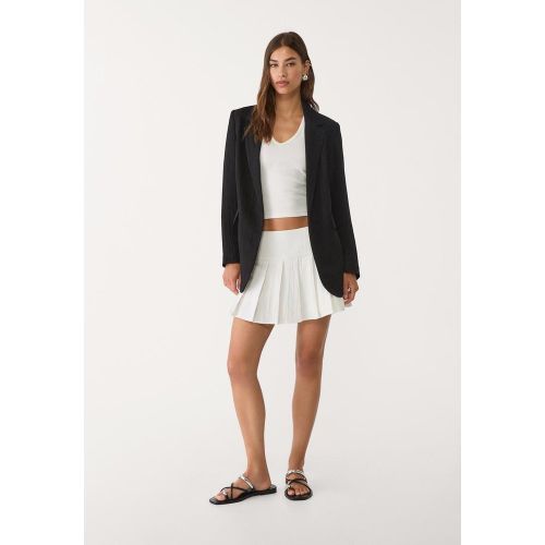 Veste classique fluide froissée XS - Stradivarius - Modalova