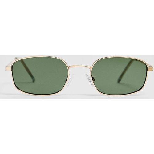 Lunettes de soleil rectangulaires métalliques OS - Stradivarius - Modalova