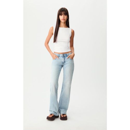 Top sans manches à col bateau Écru XS - Stradivarius - Modalova