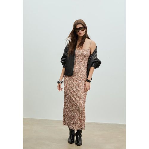 Robe midi en tulle imprimé XS - Stradivarius - Modalova