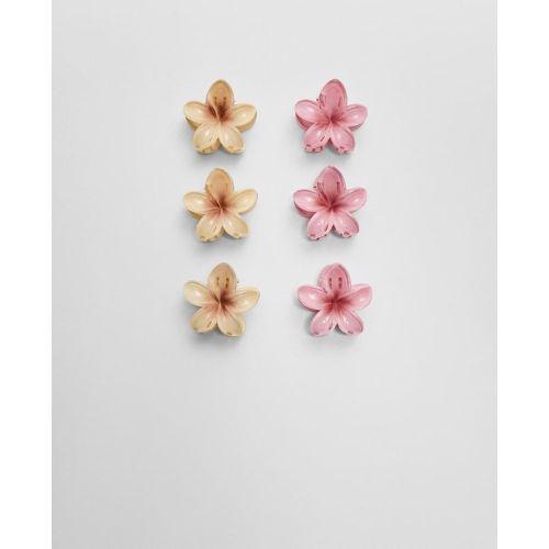 Lot de 6 mini pinces fleur Écru OS - Stradivarius - Modalova