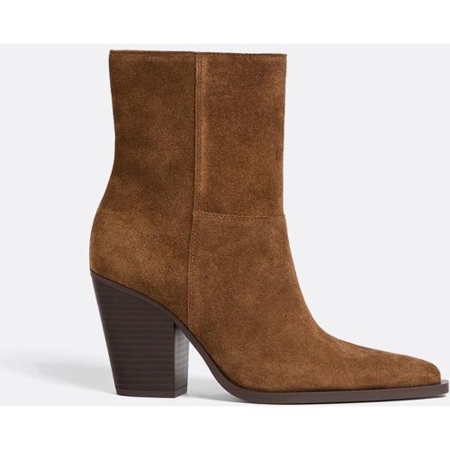 Bottines cowboy en cuir 35 - Stradivarius - Modalova