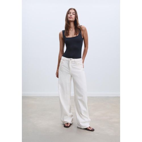 Body polyamide col carré XS - Stradivarius - Modalova