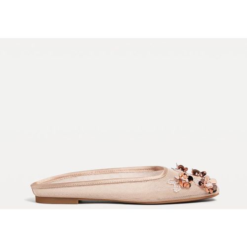 Mules plates avec fleurs 35 - Stradivarius - Modalova