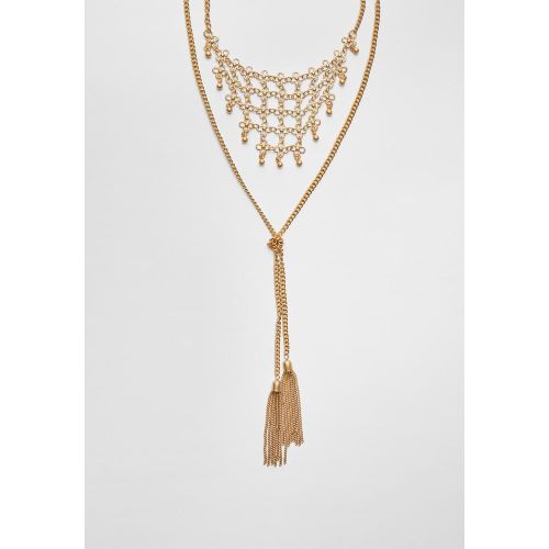 Grand collier lariat petites fleurs OS - Stradivarius - Modalova