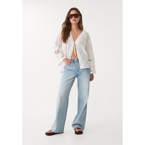 Kimono brodé patchwork XS - Stradivarius - Modalova