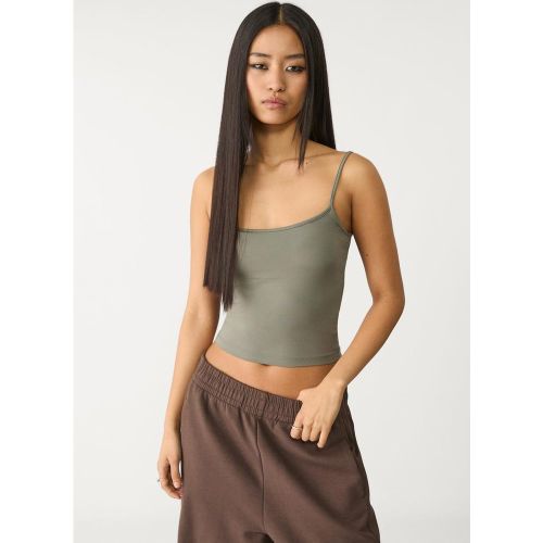 Top en polyamide à bretelles fines XS - Stradivarius - Modalova