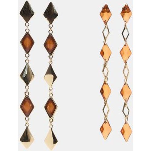 Lot de 2 boucles d’oreilles pendantes losanges OS - Stradivarius - Modalova