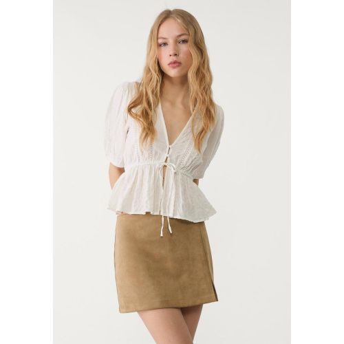 Blouse fluide dentelle XS - Stradivarius - Modalova