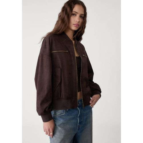 Bomber suédine XS - Stradivarius - Modalova