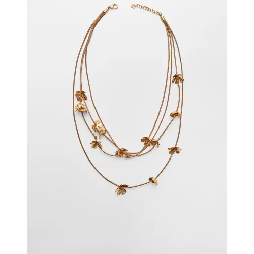 Collier cordon plusieurs petites fleurs OS - Stradivarius - Modalova
