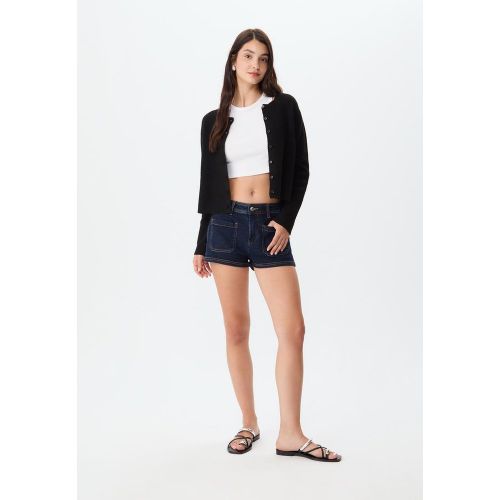 Veste en maille à boutons et bord-côte XS - Stradivarius - Modalova