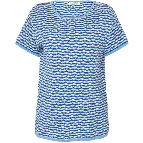 Mansted - Tops > T-Shirts - Blue - Mansted - Modalova