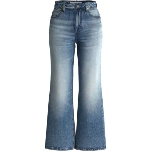 Guess - Jeans > Wide Jeans - Blue - Guess - Modalova