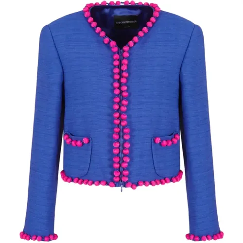 Jackets > Tweed Jackets - - Emporio Armani - Modalova