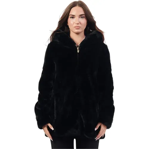 Jackets > Faux Fur & Shearling Jackets - - Fracomina - Modalova