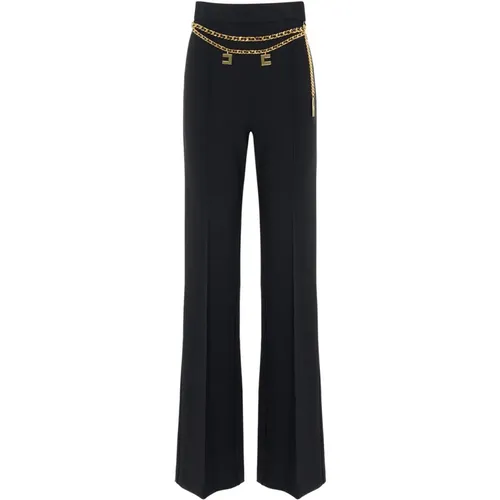 Trousers > Wide Trousers - - Elisabetta Franchi - Modalova