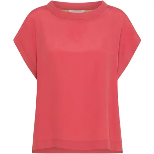 Momoni - Tops > T-Shirts - Pink - Momoni - Modalova