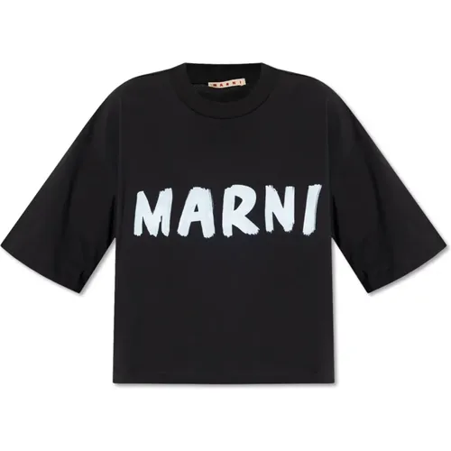 Marni - Tops > T-Shirts - Black - Marni - Modalova