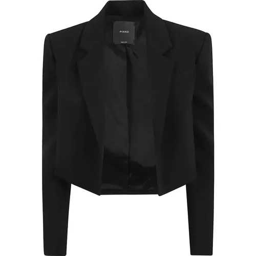 Pinko - Jackets > Blazers - Black - pinko - Modalova