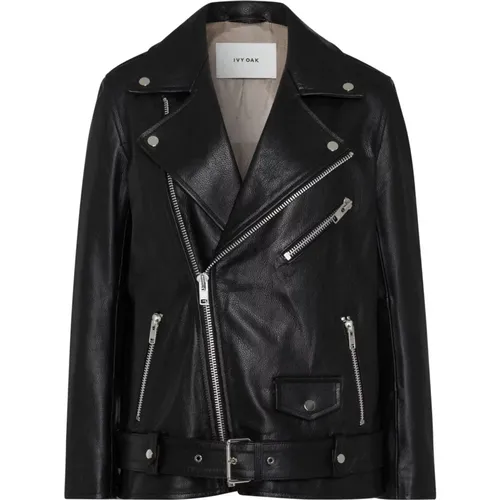 Jackets > Leather Jackets - - IVY OAK - Modalova