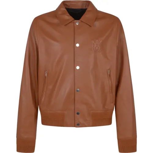 Jackets > Leather Jackets - - Amiri - Modalova