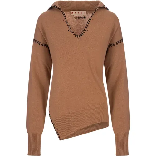 Knitwear > V-neck Knitwear - - Marni - Modalova