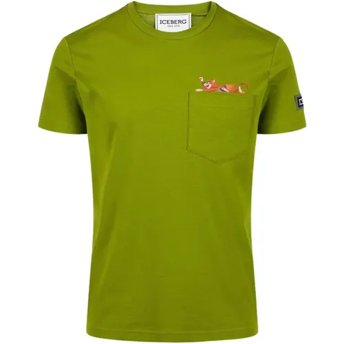 Iceberg - Tops > T-Shirts - Green - Iceberg - Modalova