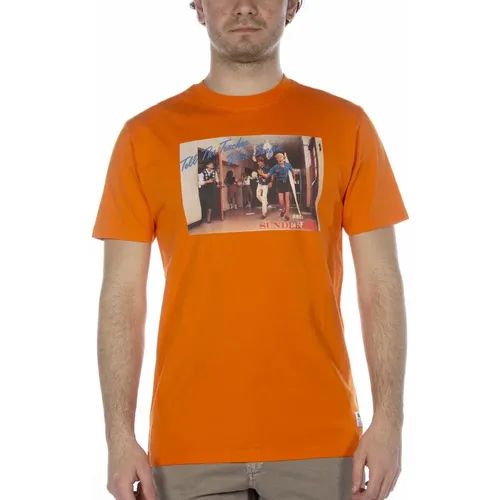 Sundek - Tops > T-Shirts - Orange - Sundek - Modalova