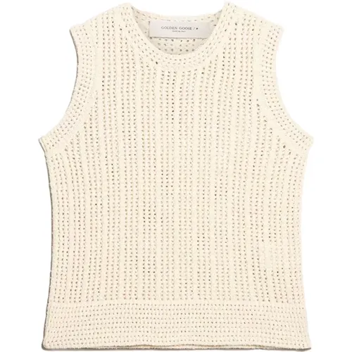 Tops > Sleeveless Tops - - Golden Goose - Modalova