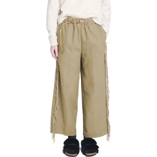 Trousers > Wide Trousers - - White Sand - Modalova
