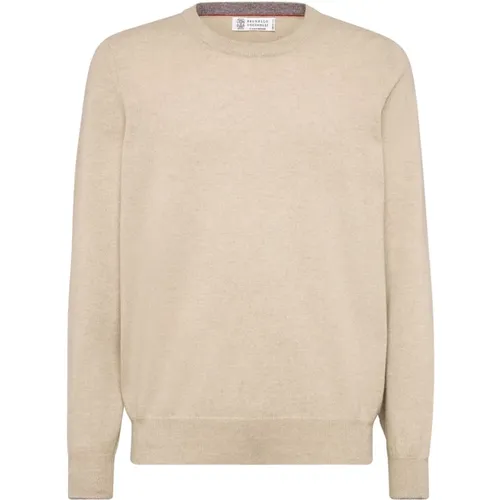 Knitwear > Round-neck Knitwear - - BRUNELLO CUCINELLI - Modalova