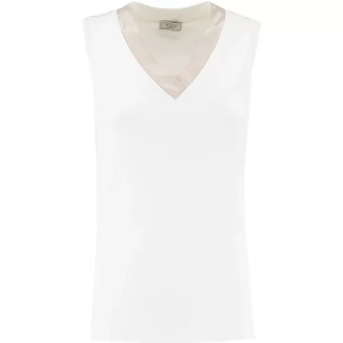 Tops > Sleeveless Tops - - PESERICO - Modalova