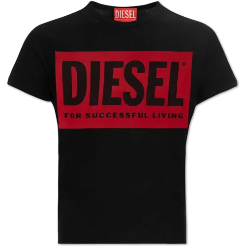 Diesel - Tops > T-Shirts - Black - Diesel - Modalova