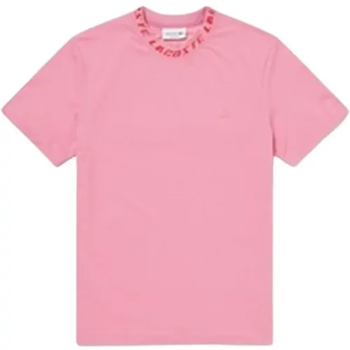 Lacoste - Tops > T-Shirts - Pink - Lacoste - Modalova