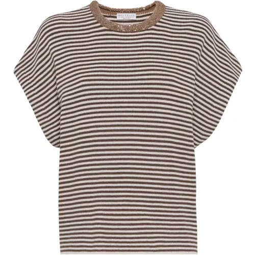 Tops > T-Shirts - - BRUNELLO CUCINELLI - Modalova