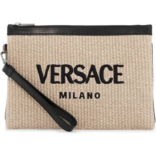 Versace - Bags > Clutches - Beige - Versace - Modalova