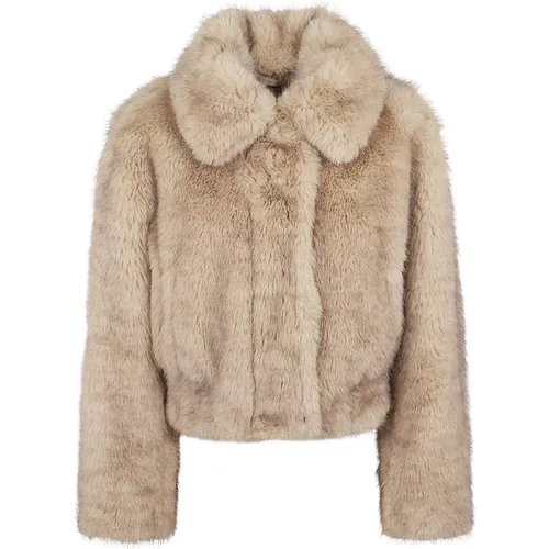 Jackets > Faux Fur & Shearling Jackets - - Stand Studio - Modalova