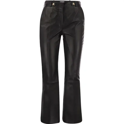 Trousers > Leather Trousers - - RED Valentino - Modalova