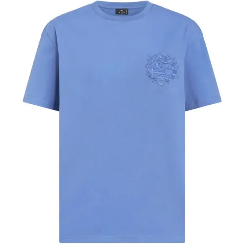Etro - Tops > T-Shirts - Blue - ETRO - Modalova