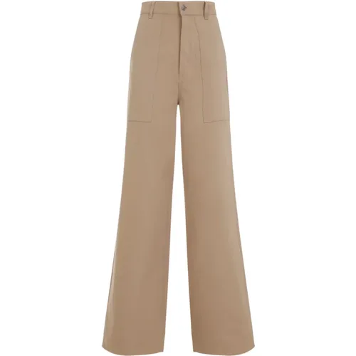 Trousers > Wide Trousers - - Moncler - Modalova